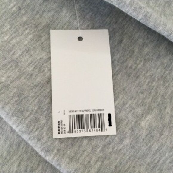 TEK GEAR Men’s Large Gray Ultra Soft Fleece Crewneck Sweatshirt NWT - Picture 8 of 9